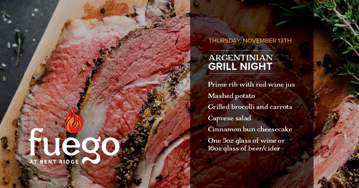 Nov 13 - Grill Night - Bent Ridge Winery